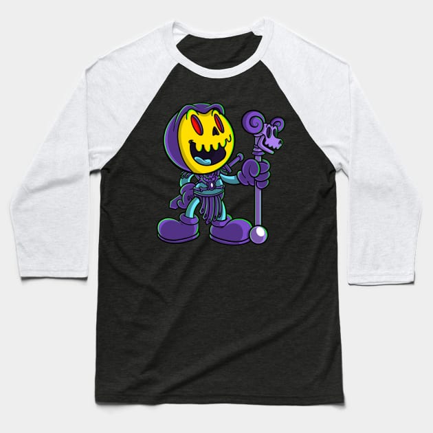 Haunted Skeleton Baseball T-Shirt by chrisnazario